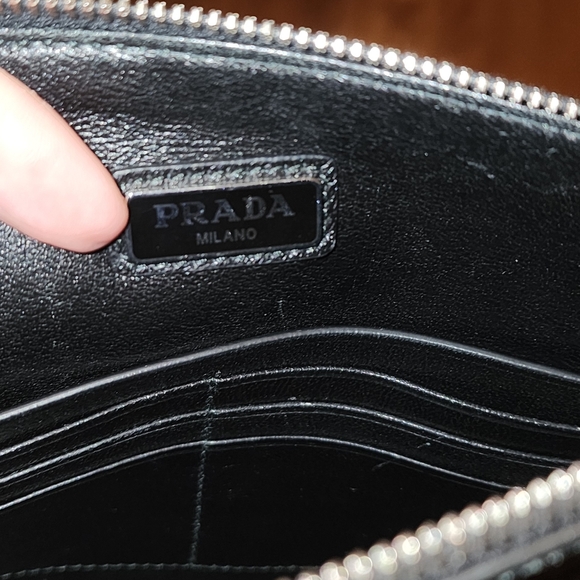 Prada Comic Patch Saffiano Pouch / Wristlet - Picture 11 of 12